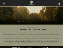 Tablet Screenshot of illahehills.com
